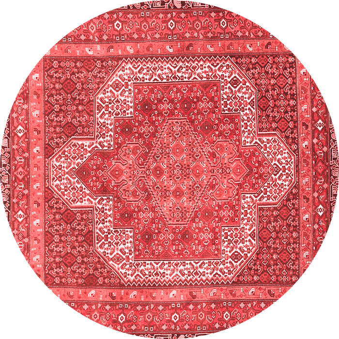 Medallion Red Traditional Rug, tr3025red