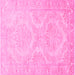 Square Persian Pink Traditional Rug, tr3026pnk