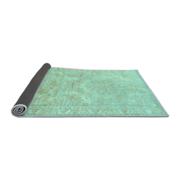Sideview of Persian Light Blue Traditional Rug, tr3026lblu