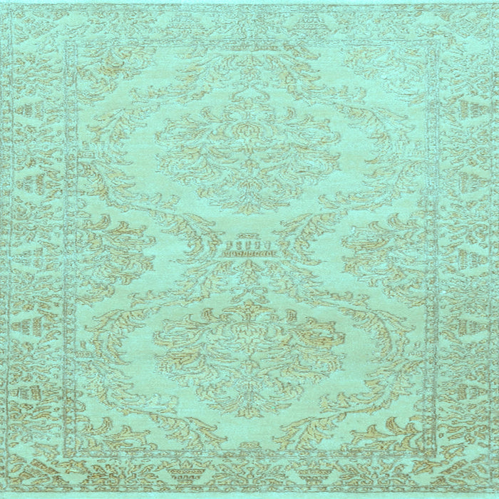 Square Machine Washable Persian Light Blue Traditional Rug, wshtr3026lblu