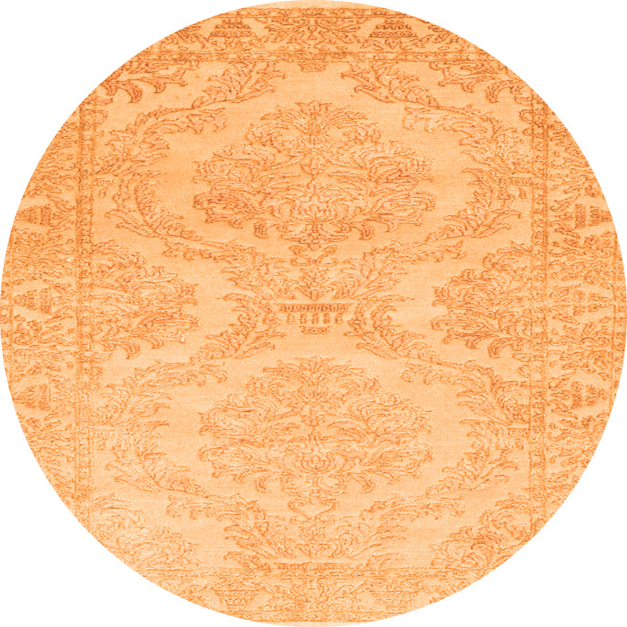 Square Persian Orange Traditional Rug, tr3026org