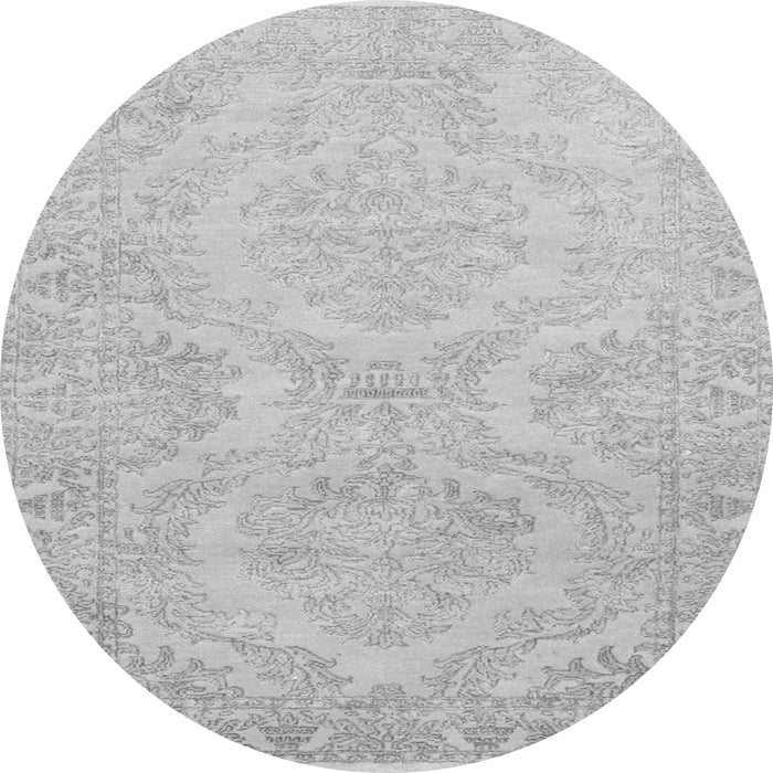 Machine Washable Persian Gray Traditional Rug, wshtr3026gry