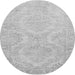 Machine Washable Persian Gray Traditional Rug, wshtr3026gry