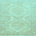 Square Persian Light Blue Traditional Rug, tr3026lblu