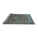 Sideview of Machine Washable Persian Light Blue Traditional Rug, wshtr3027lblu