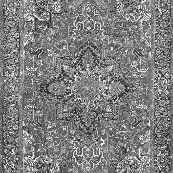 Serging Thickness of Machine Washable Persian Gray Traditional Rug, wshtr3027gry