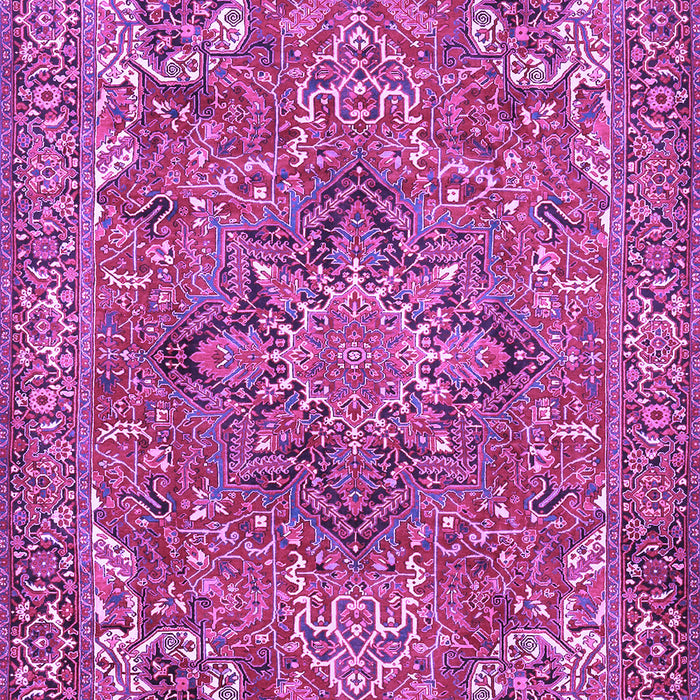 Machine Washable Persian Purple Traditional Area Rugs, wshtr3027pur