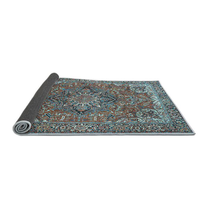 Sideview of Persian Light Blue Traditional Rug, tr3027lblu