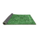 Sideview of Persian Emerald Green Traditional Rug, tr3027emgrn