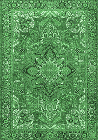 Persian Emerald Green Traditional Rug, tr3027emgrn