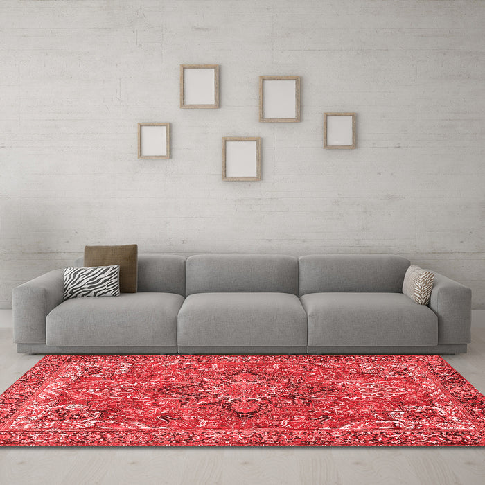 Traditional Red Washable Rugs