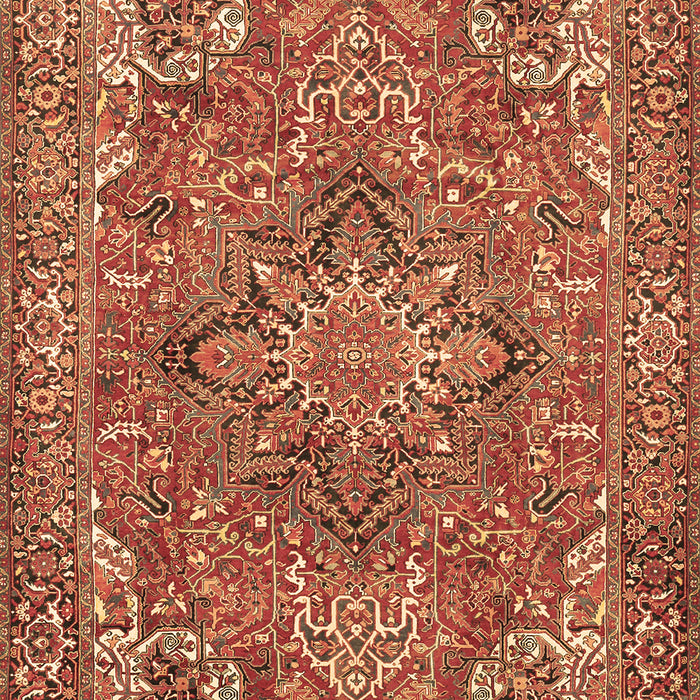 Machine Washable Persian Brown Traditional Rug, wshtr3027brn