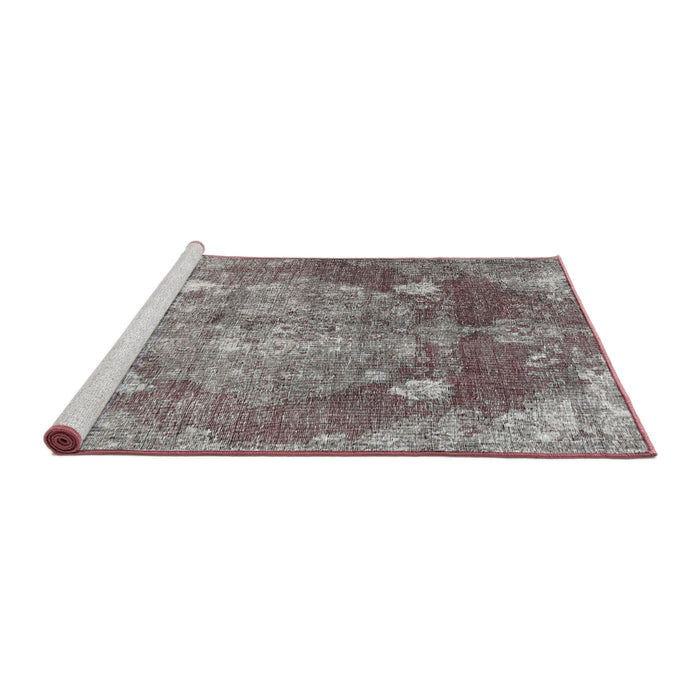 Sideview of Machine Washable Traditional Rosy-Finch Purple Rug, wshtr3028