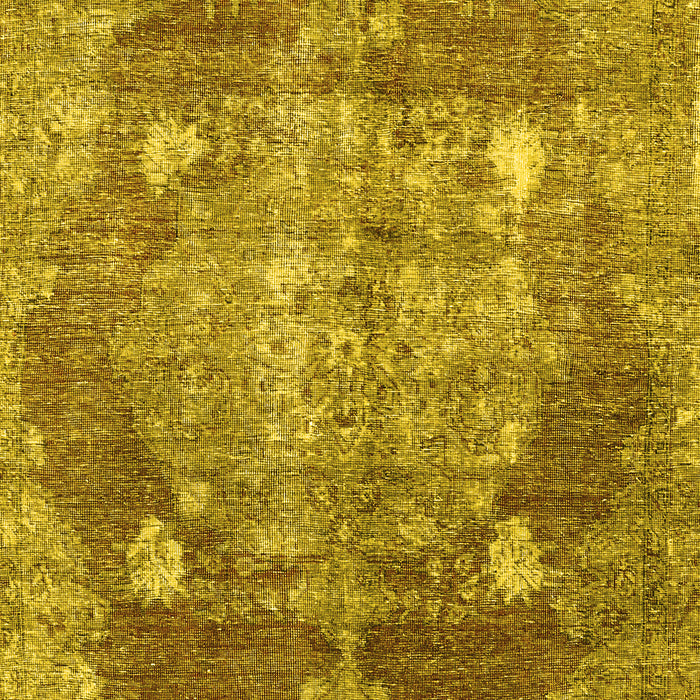 Machine Washable Persian Yellow Traditional Rug, wshtr3028yw