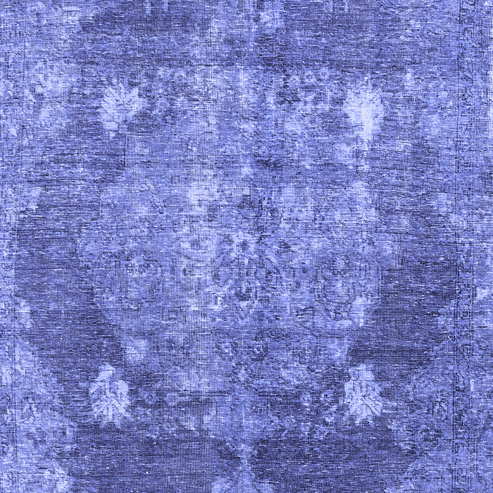 Machine Washable Persian Blue Traditional Rug, wshtr3028blu
