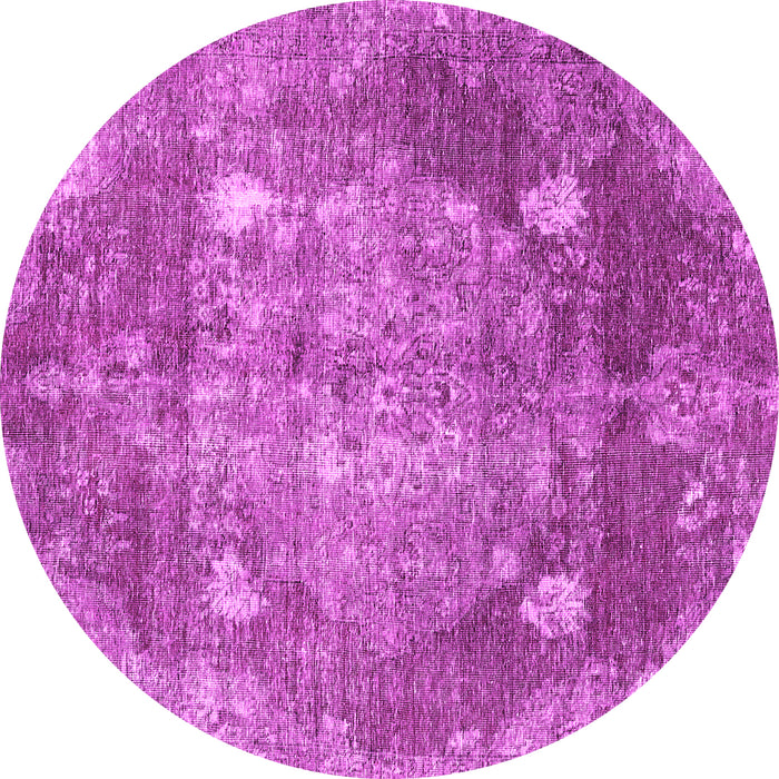 Round Persian Pink Traditional Rug, tr3028pnk