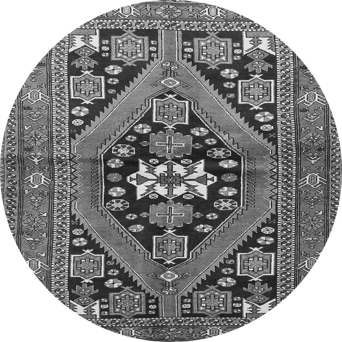 Machine Washable Persian Gray Traditional Rug, wshtr3029gry