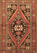 Machine Washable Persian Brown Traditional Rug, wshtr3029brn