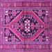 Square Persian Purple Traditional Rug, tr3029pur