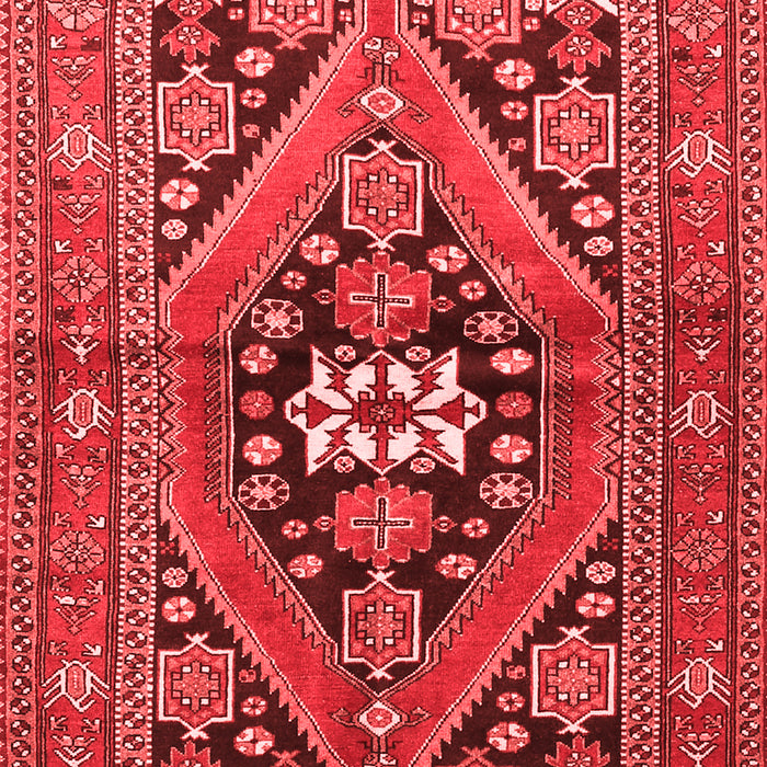Machine Washable Persian Red Traditional Rug, wshtr3029red