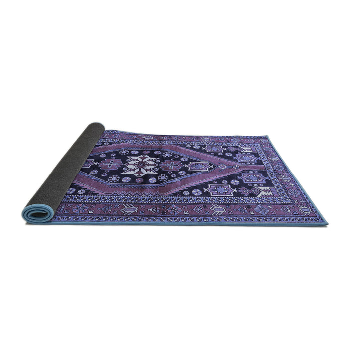 Sideview of Persian Blue Traditional Rug, tr3029blu