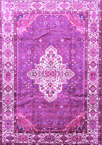 Medallion Purple Traditional Rug, tr302pur