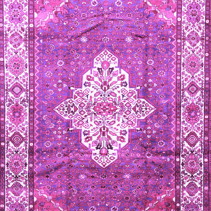 Medallion Purple Traditional Rug, tr302pur
