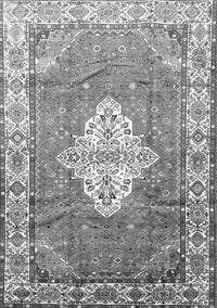 Medallion Gray Traditional Rug, tr302gry