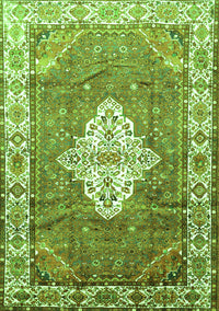 Medallion Green Traditional Rug, tr302grn