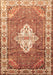 Medallion Brown Traditional Rug, tr302brn