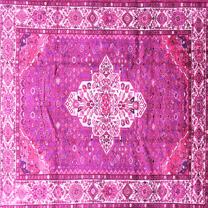 Square Medallion Pink Traditional Rug, tr302pnk