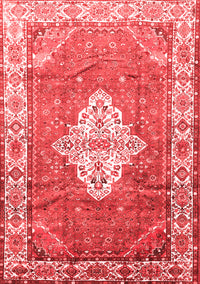 Medallion Red Traditional Rug, tr302red