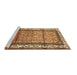 Sideview of Machine Washable Persian Brown Traditional Rug, wshtr3030brn