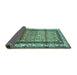 Sideview of Persian Turquoise Traditional Rug, tr3030turq