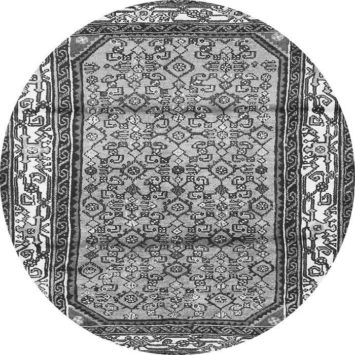 Machine Washable Persian Gray Traditional Rug, wshtr3030gry