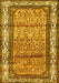 Machine Washable Persian Yellow Traditional Rug, wshtr3030yw