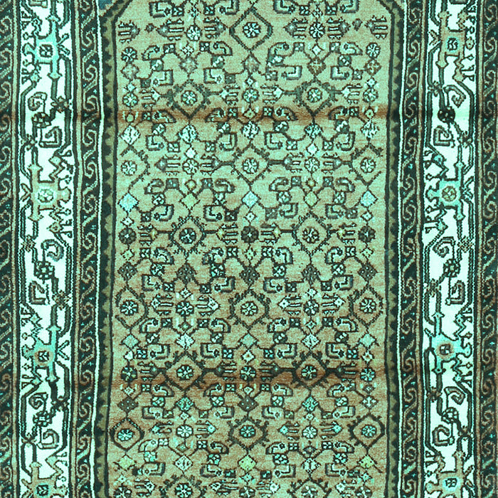 Machine Washable Persian Turquoise Traditional Area Rugs, wshtr3030turq