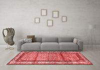 Machine Washable Persian Red Traditional Rug, wshtr3030red