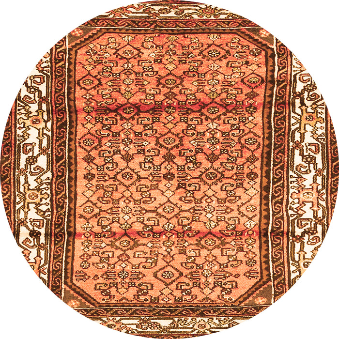 Square Persian Orange Traditional Rug, tr3030org