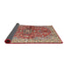 Sideview of Traditional Fire Brick Red Persian Rug, tr3031