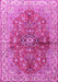 Machine Washable Persian Pink Traditional Rug, wshtr3031pnk