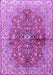 Machine Washable Persian Purple Traditional Area Rugs, wshtr3031pur