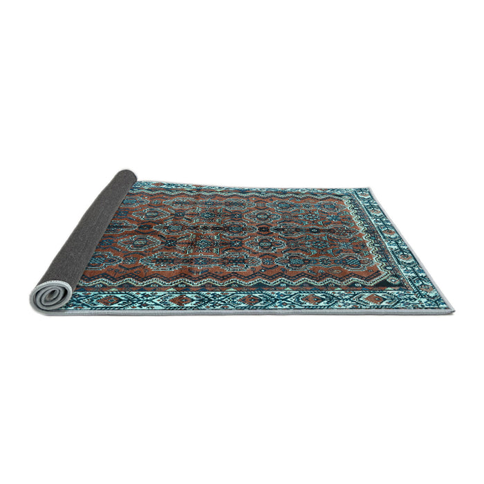 Sideview of Persian Light Blue Traditional Rug, tr3032lblu