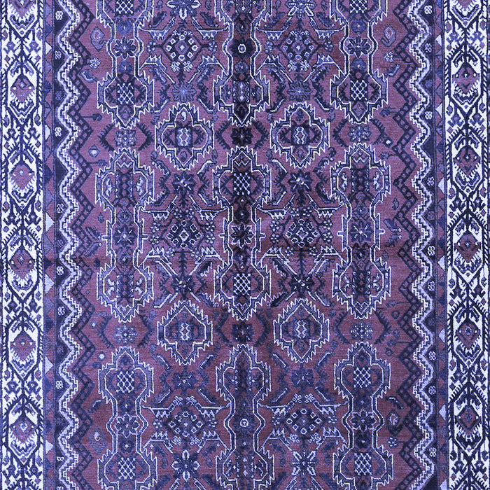 Machine Washable Persian Blue Traditional Rug, wshtr3032blu