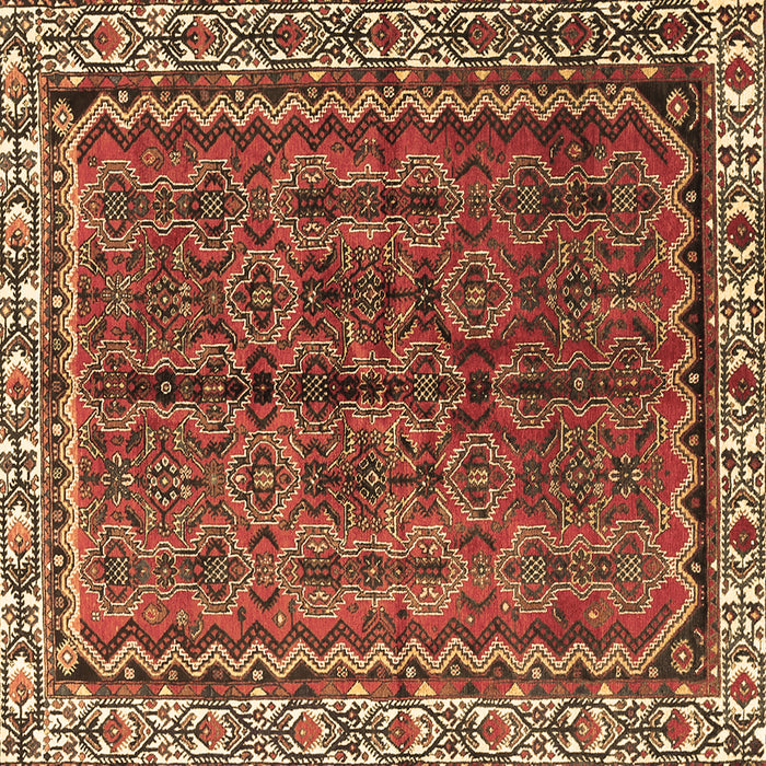 Square Machine Washable Persian Brown Traditional Rug, wshtr3032brn