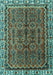 Machine Washable Persian Turquoise Traditional Area Rugs, wshtr3032turq