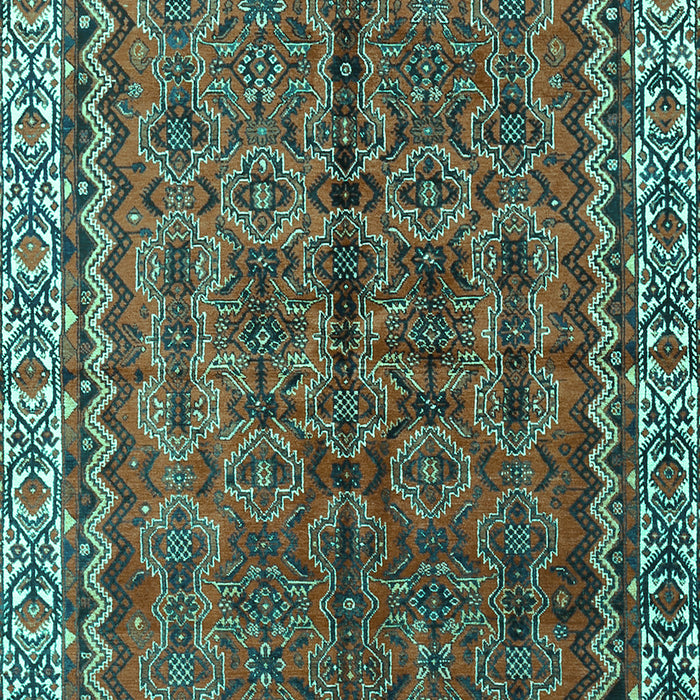 Machine Washable Persian Turquoise Traditional Area Rugs, wshtr3032turq