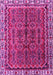 Machine Washable Persian Pink Traditional Rug, wshtr3032pnk