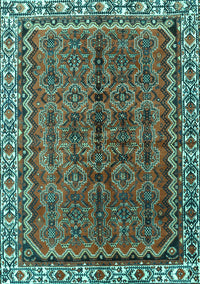 Persian Turquoise Traditional Rug, tr3032turq