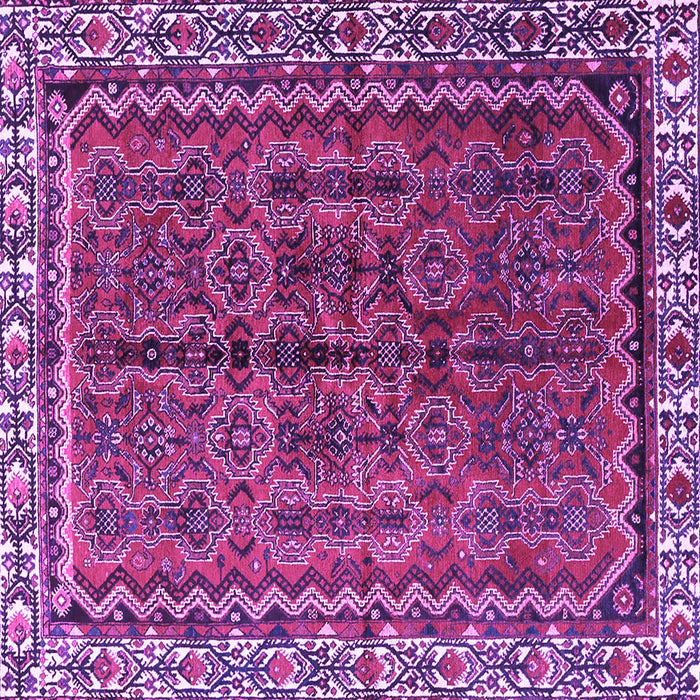Square Persian Purple Traditional Rug, tr3032pur